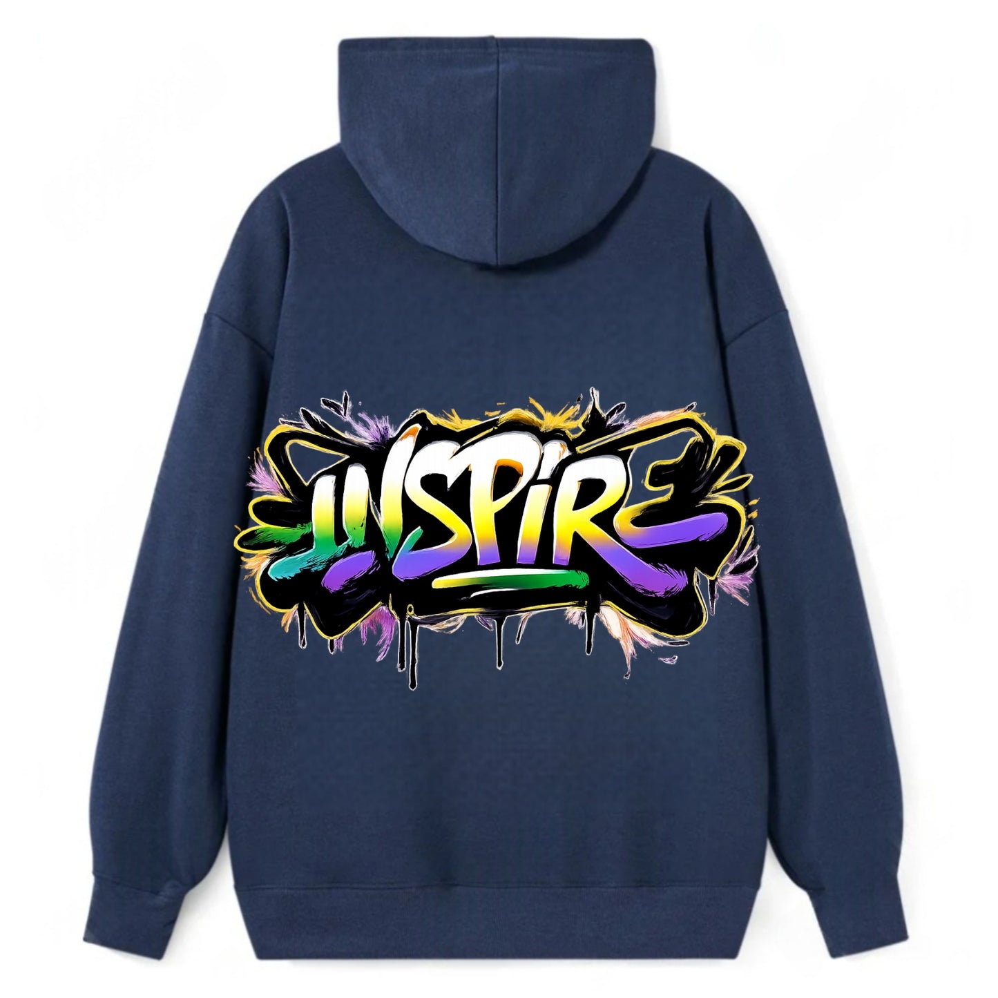 Bold typography design - "INSPIRE" - motivating others, being the spark - Classic Pullover Hoodie - Navy