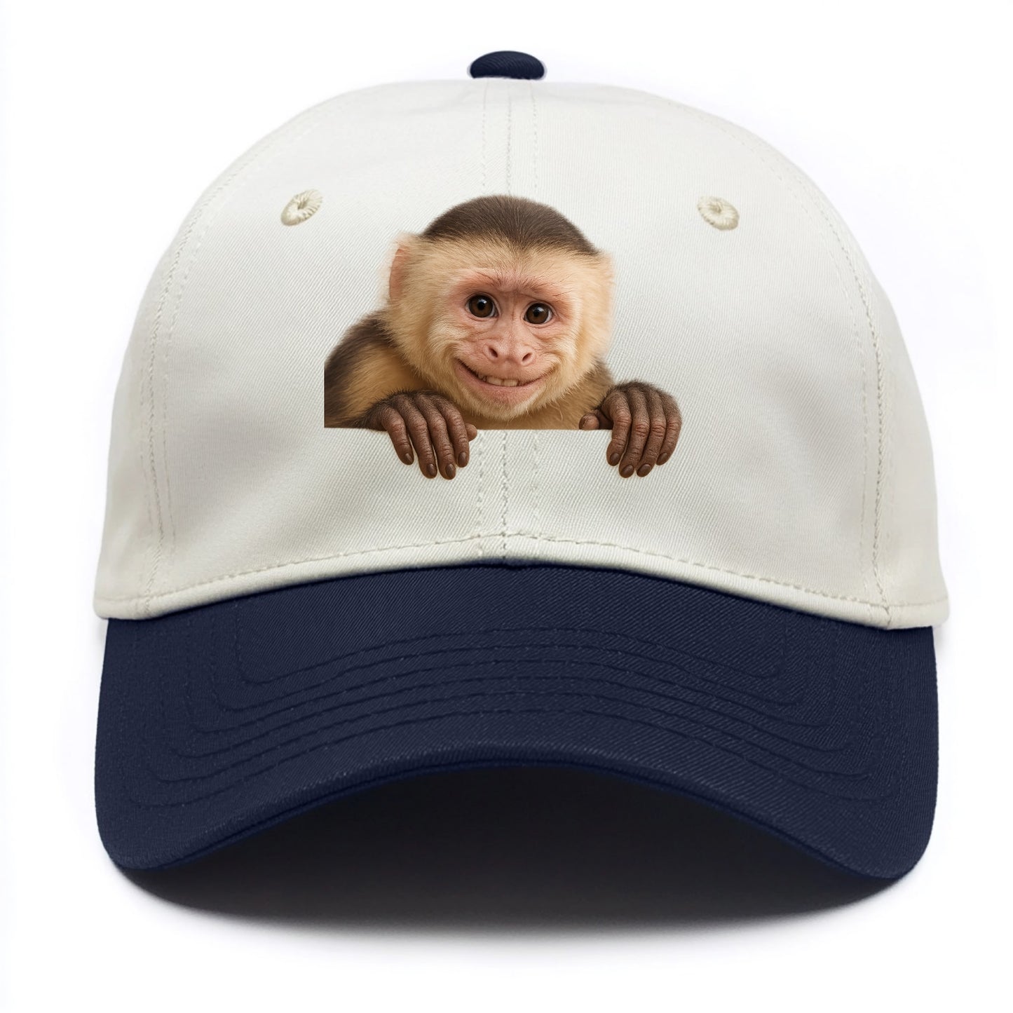 Capuchin Monkey  - Two Tone Cap - Navy