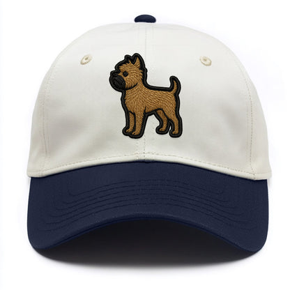 Affenpinscher - Contemporary wiry design - Two Tone Cap - Navy