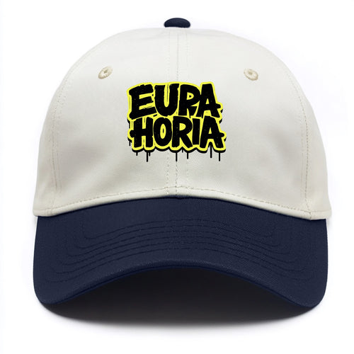 Bold typography design - EUPHORIA - intense happiness, ecstasy - Two Tone Cap