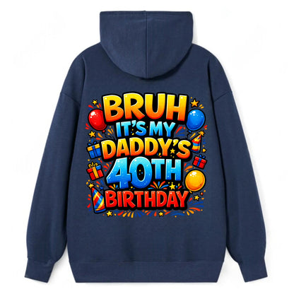 Daddy's 40th Birthday - Classic Pullover Hoodie - Navy