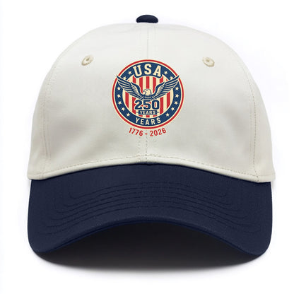 Usa 250 Years Eagle Seal - Two Tone Cap - Navy