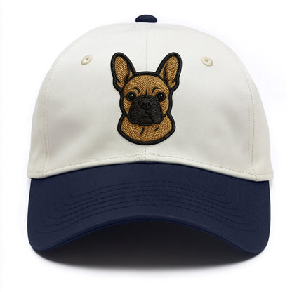 French Bulldog - Modern streetwear style - Two Tone Cap - Navy