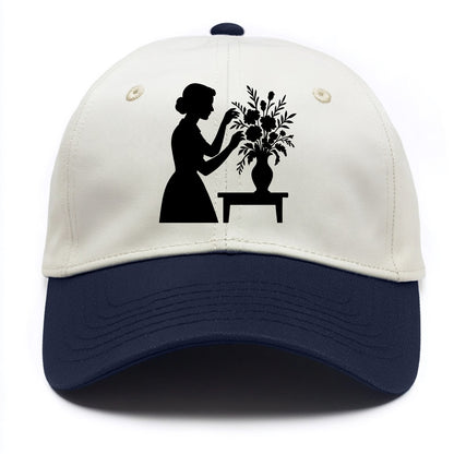 Florist arranging dramatic bouquet - Two Tone Cap - Navy