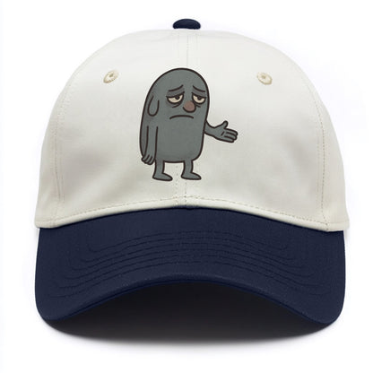 FOLLOWERS ARE GHOSTS | Transparent crowd following nobody - Two Tone Cap - Navy