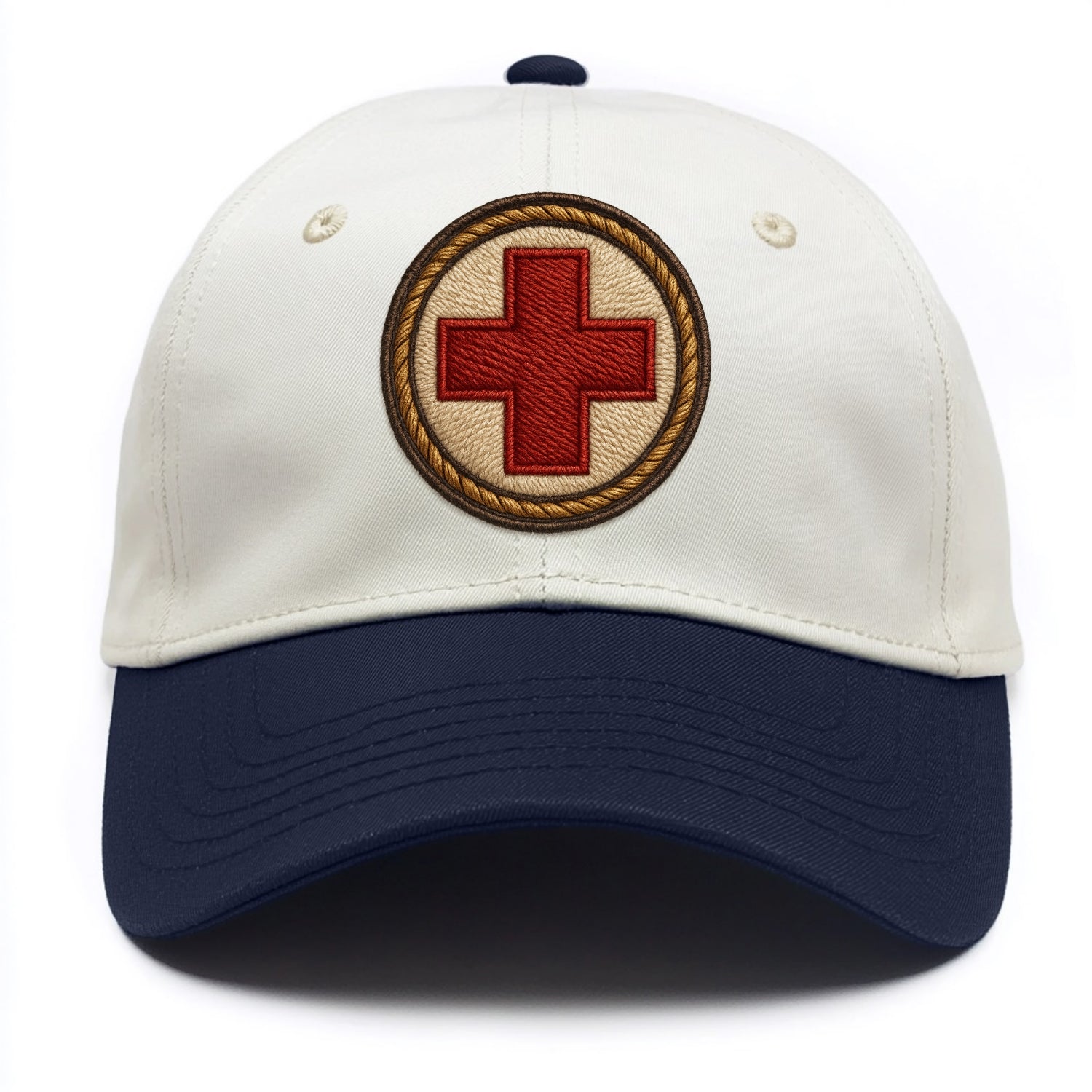 Medical Cross  - Two Tone Cap - Navy