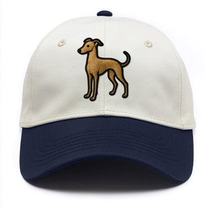 Italian Greyhound - Modern elegant silho - Two Tone Cap - Navy