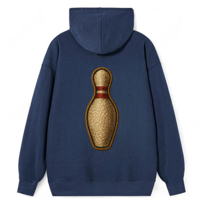 Bowling Pin  - Classic Pullover Hoodie - Navy