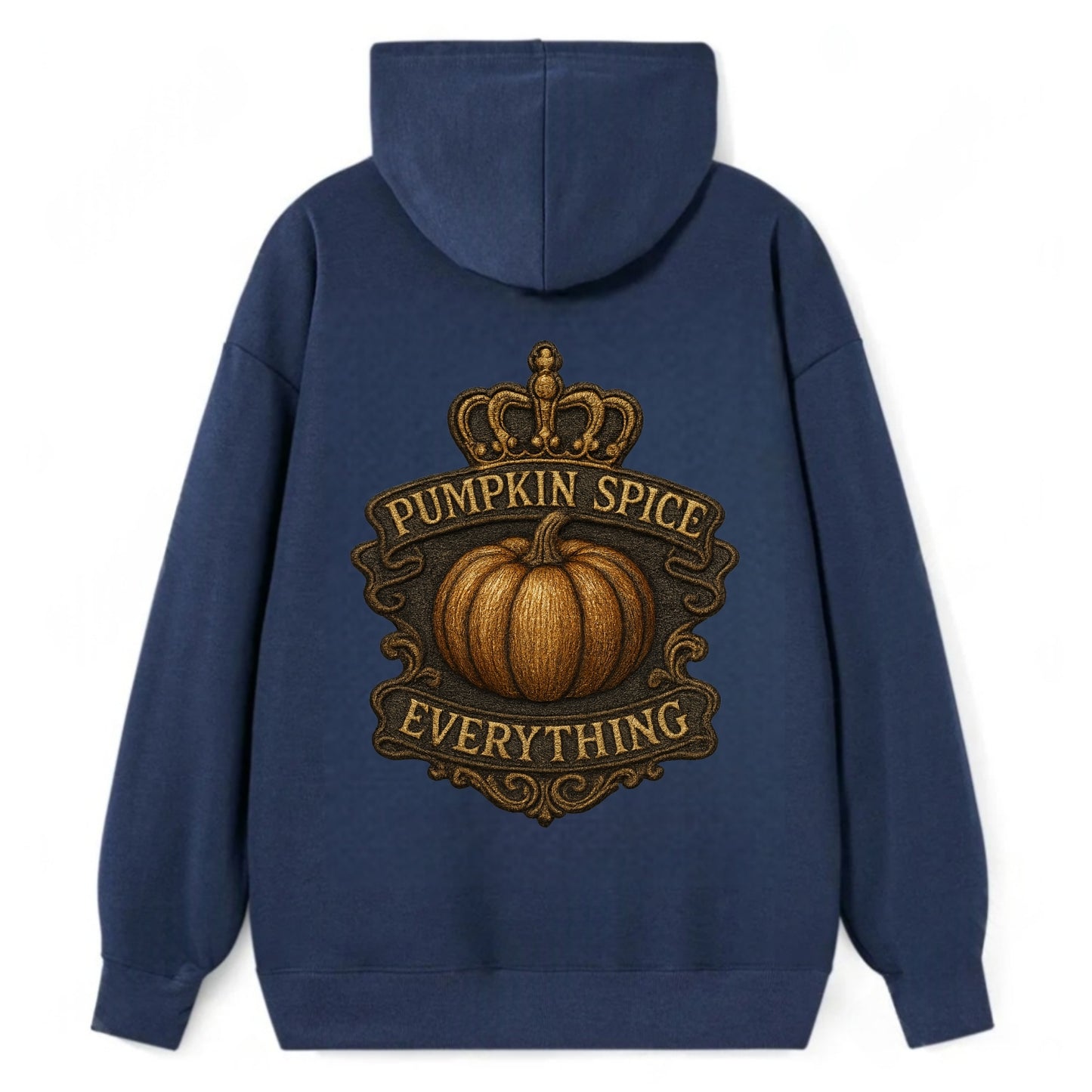 Pumpkin Spice Everything  - Classic Pullover Hoodie - Navy