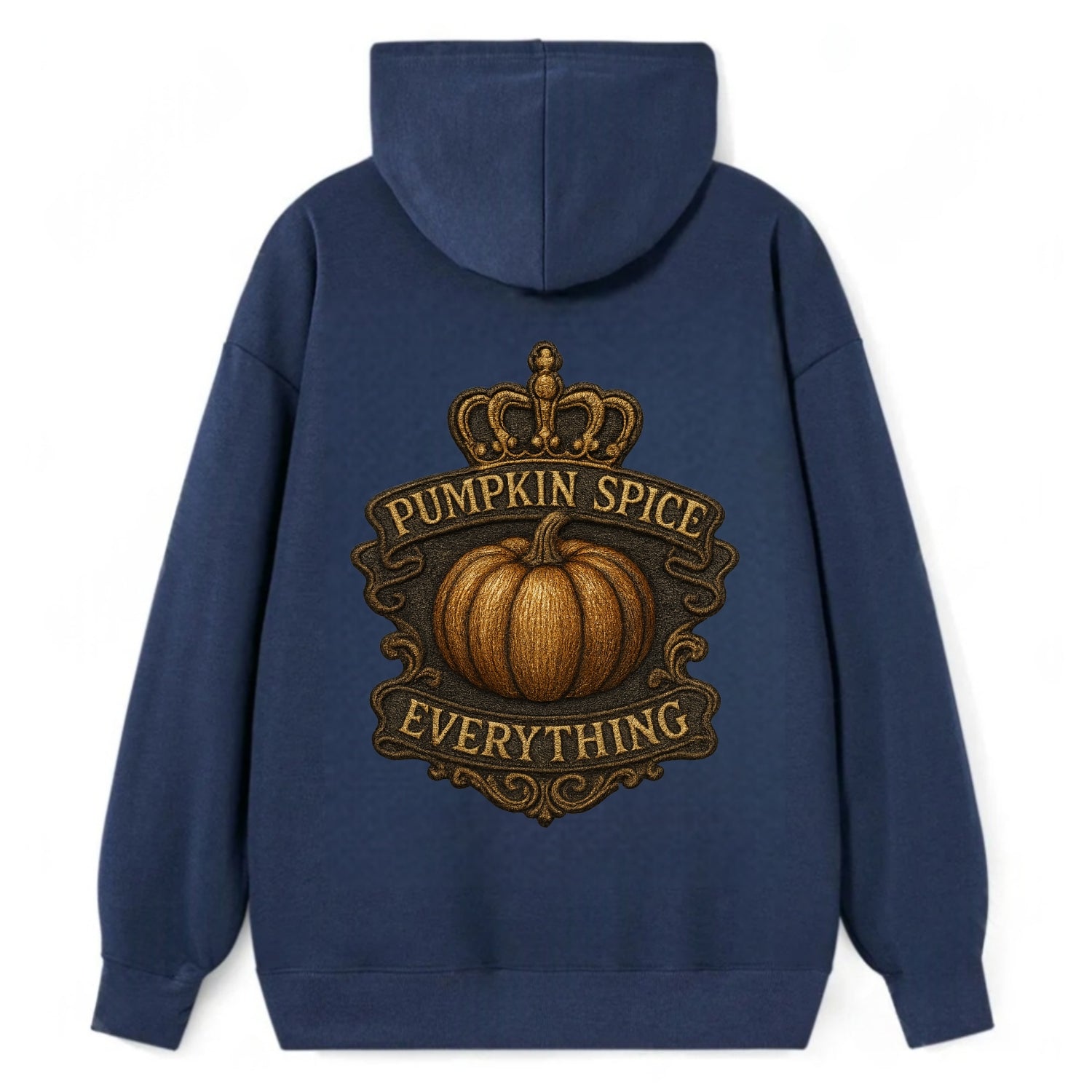 Pumpkin Spice Everything  - Classic Pullover Hoodie - Navy