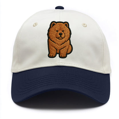 Chow Chow - Trendy lion-mane design with - Two Tone Cap - Navy