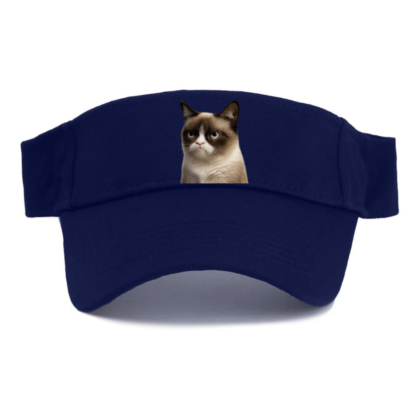 Grumpy Cat Expression  - Visor - Navy