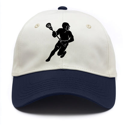 Lacrosse player cradling stick - Two Tone Cap - Navy