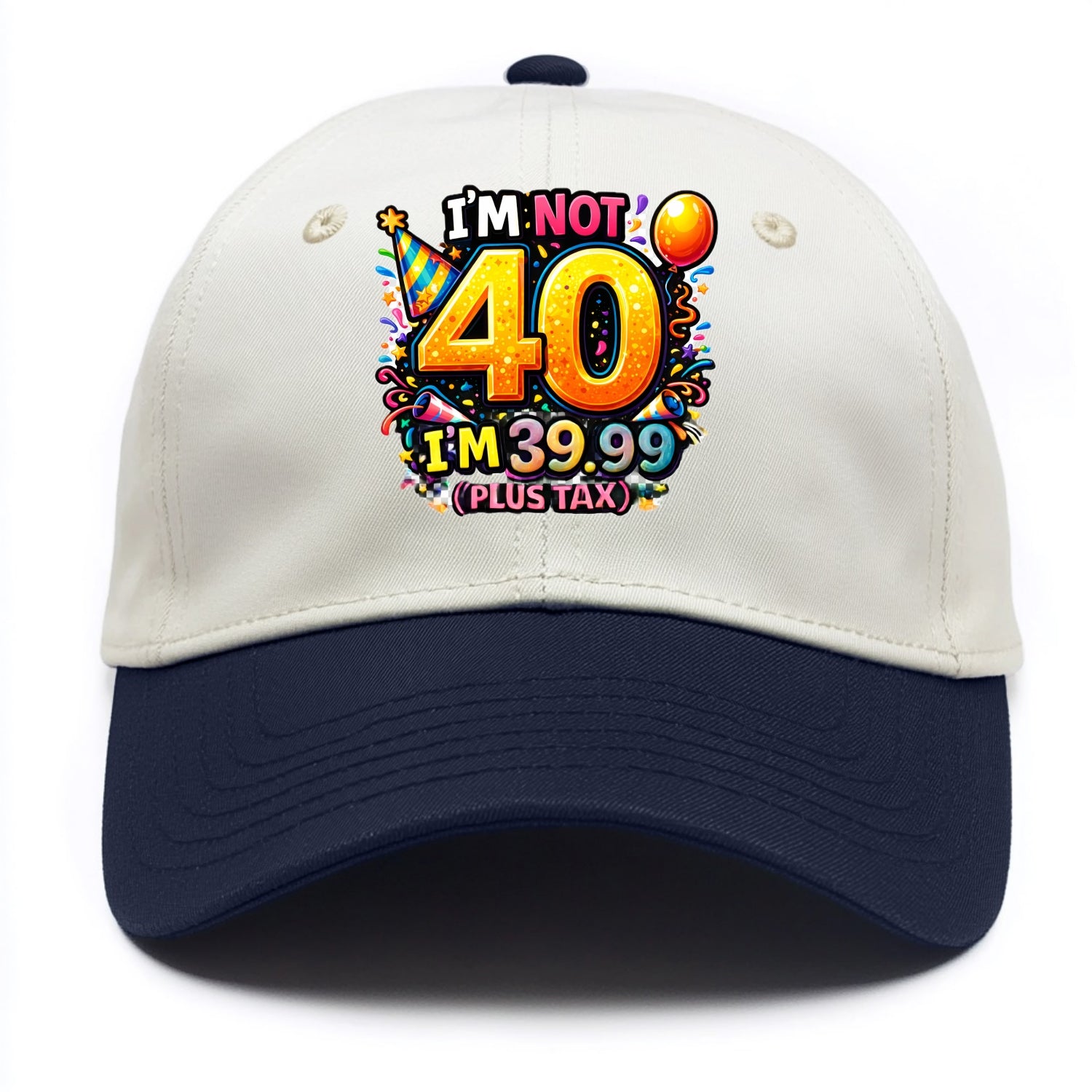 Not 40 Plus Tax - Two Tone Cap - Navy