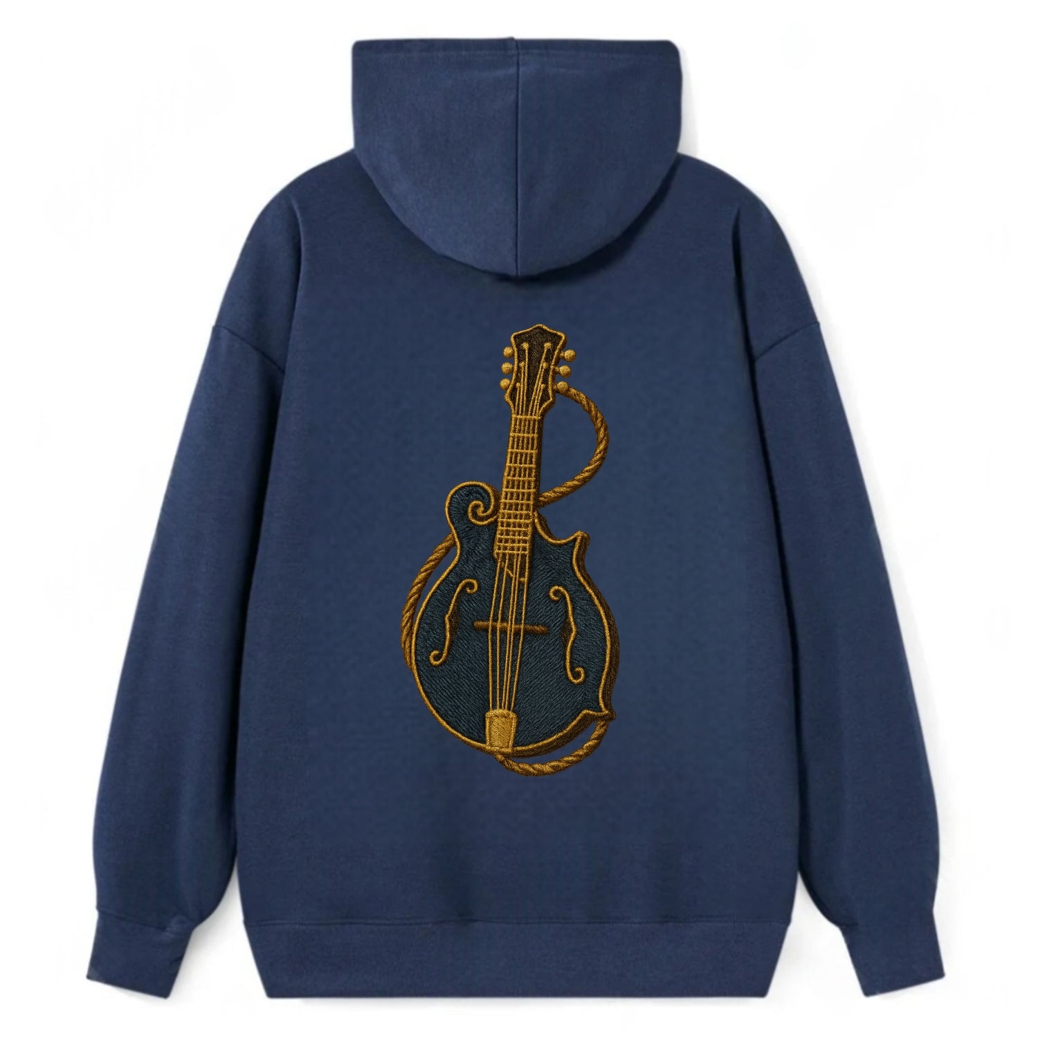 Mandolin  - Classic Pullover Hoodie - Navy