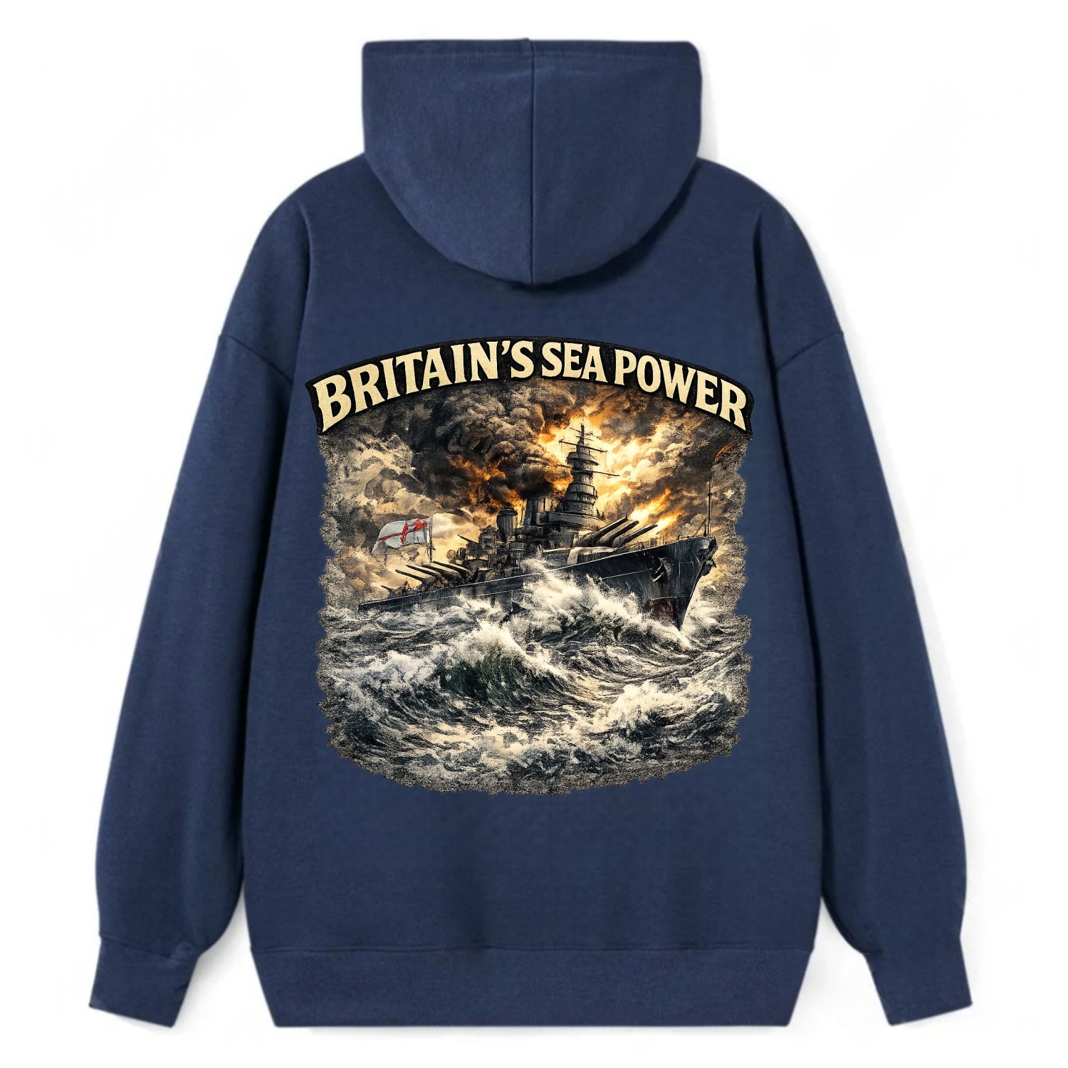 Britain's Sea Power - Classic Pullover Hoodie - Navy