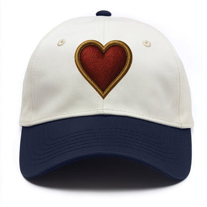 Heart  - Two Tone Cap - Navy