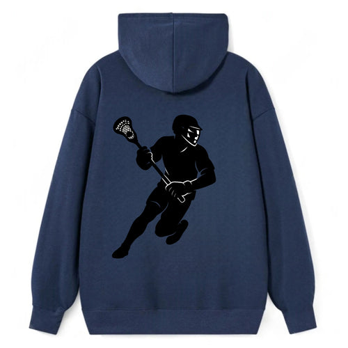 Lacrosse player cradling stick - Classic Pullover Hoodie