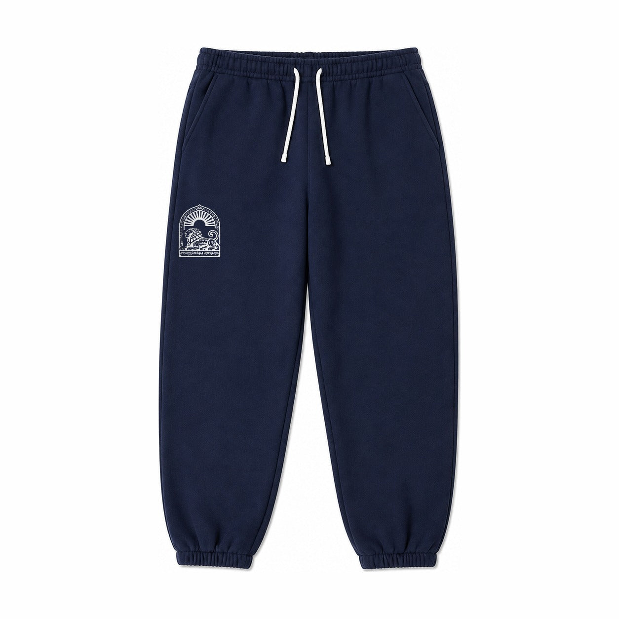 Persian Lion Arch Fleece Sweatpants – Navy Blue