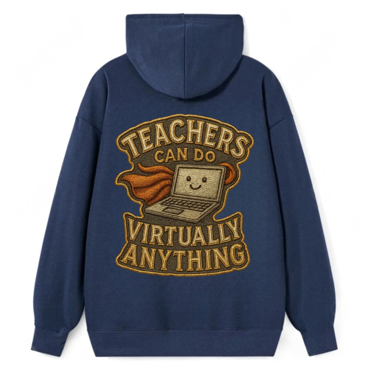 Teachers Can Do Virtually Anything  - Classic Pullover Hoodie - Navy