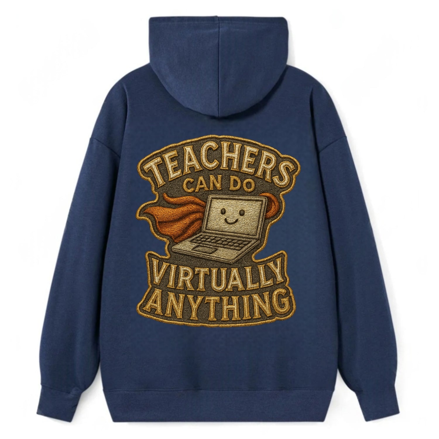 Teachers Can Do Virtually Anything  - Classic Pullover Hoodie - Navy