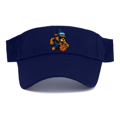 Florida Panther wearing Magic beanie with star wand patch and wayfarer sunglasses - Visor - Navy