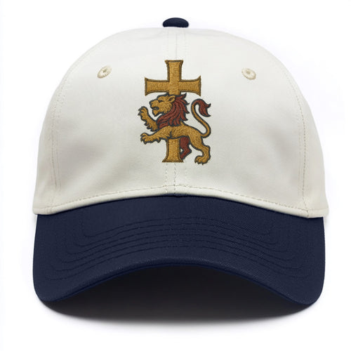 Lion and Cross  - Two Tone Cap