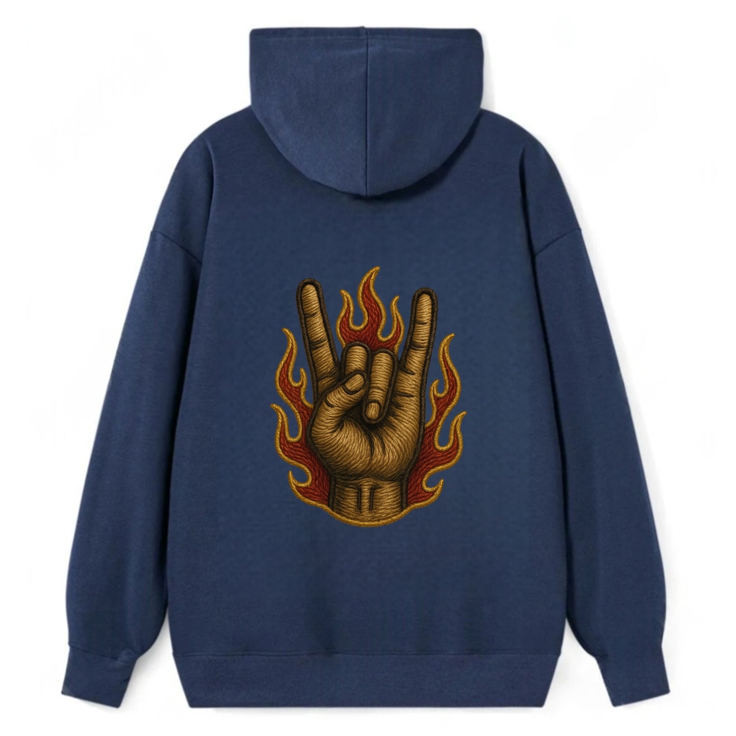 Devil Horns  - Classic Pullover Hoodie - Navy