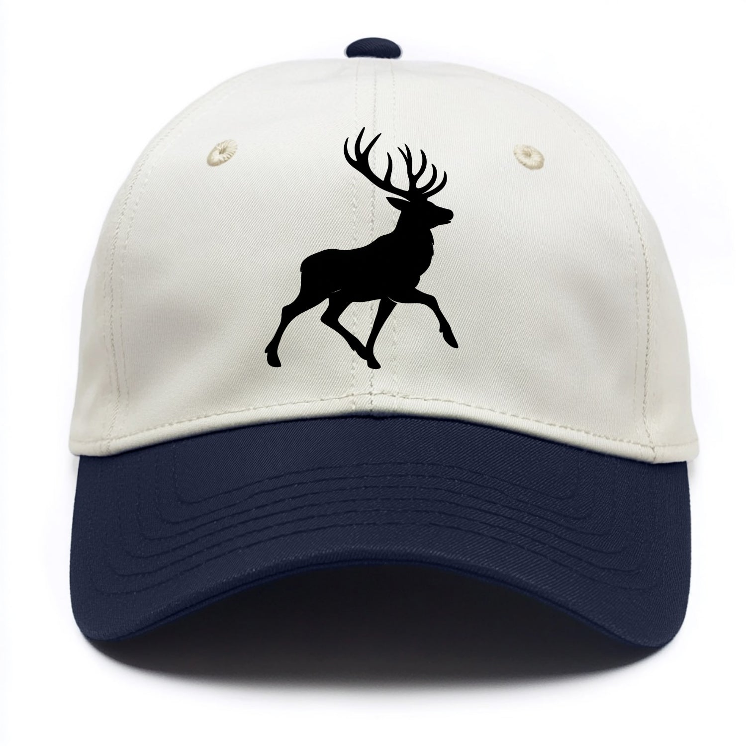 Deer with majestic antlers - Two Tone Cap - Navy