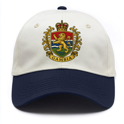 Gambia Heritage Badge  - Two Tone Cap - Navy