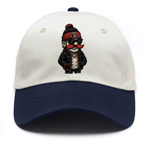 Lubbock Raider wearing Texas Tech beanie with guns up patch - Two Tone Cap