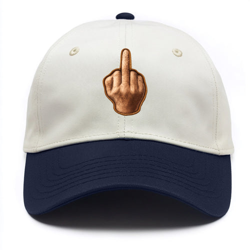 MIDDLE FINGER - hand gesture in skin tone , attitude - Two Tone Cap