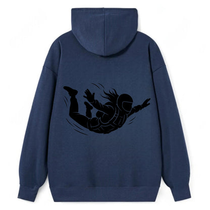 Skydiver free-fall position - Classic Pullover Hoodie - Navy