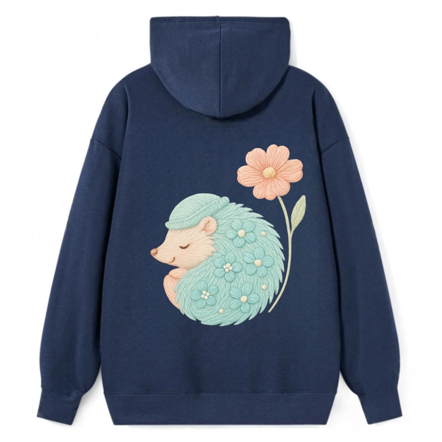 Aqua Hedgehog - Classic Pullover Hoodie - Navy