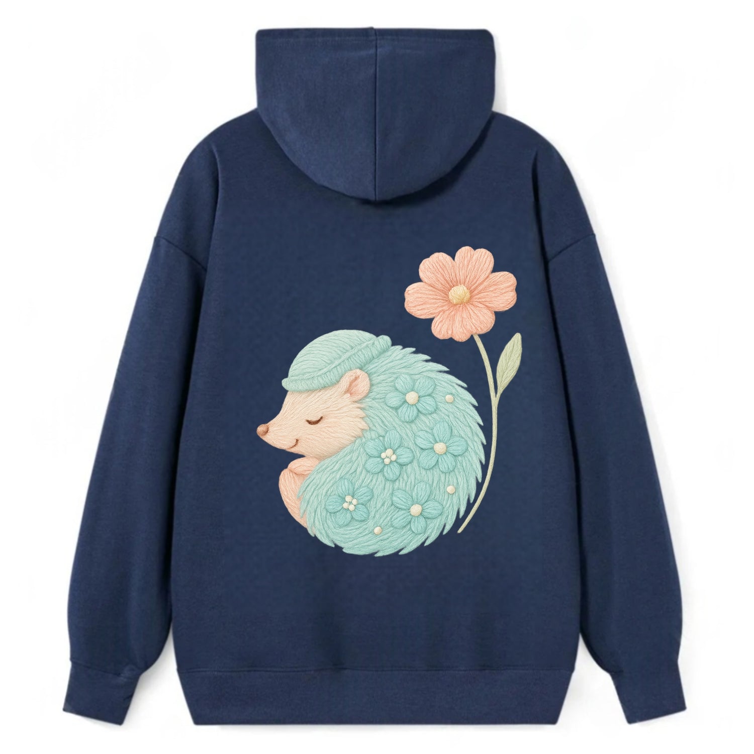 Aqua Hedgehog - Classic Pullover Hoodie - Navy