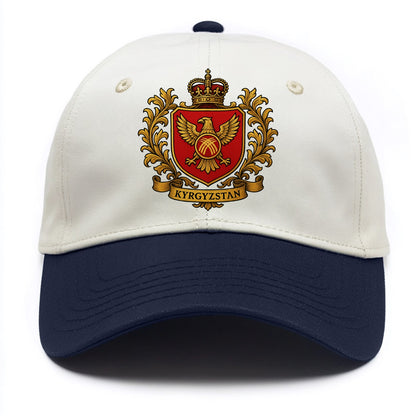 Kyrgyzstan Heritage Badge  - Two Tone Cap - Navy