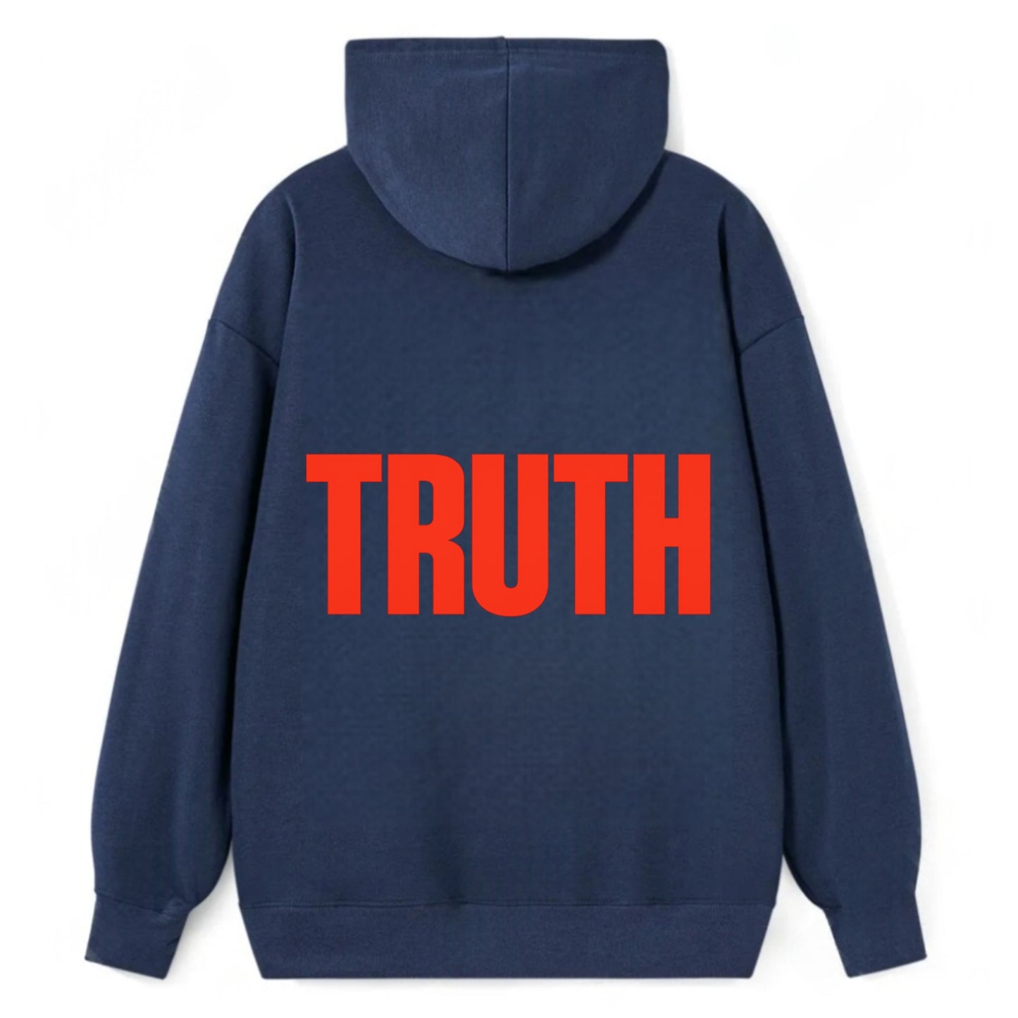 Bold typography design - "TRUTH" - honesty, reality - Classic Pullover Hoodie - Navy