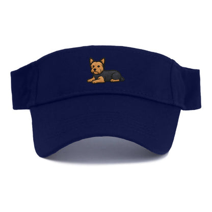 Yorkshire Terrier - Blue and tan relaxed Visor - Navy