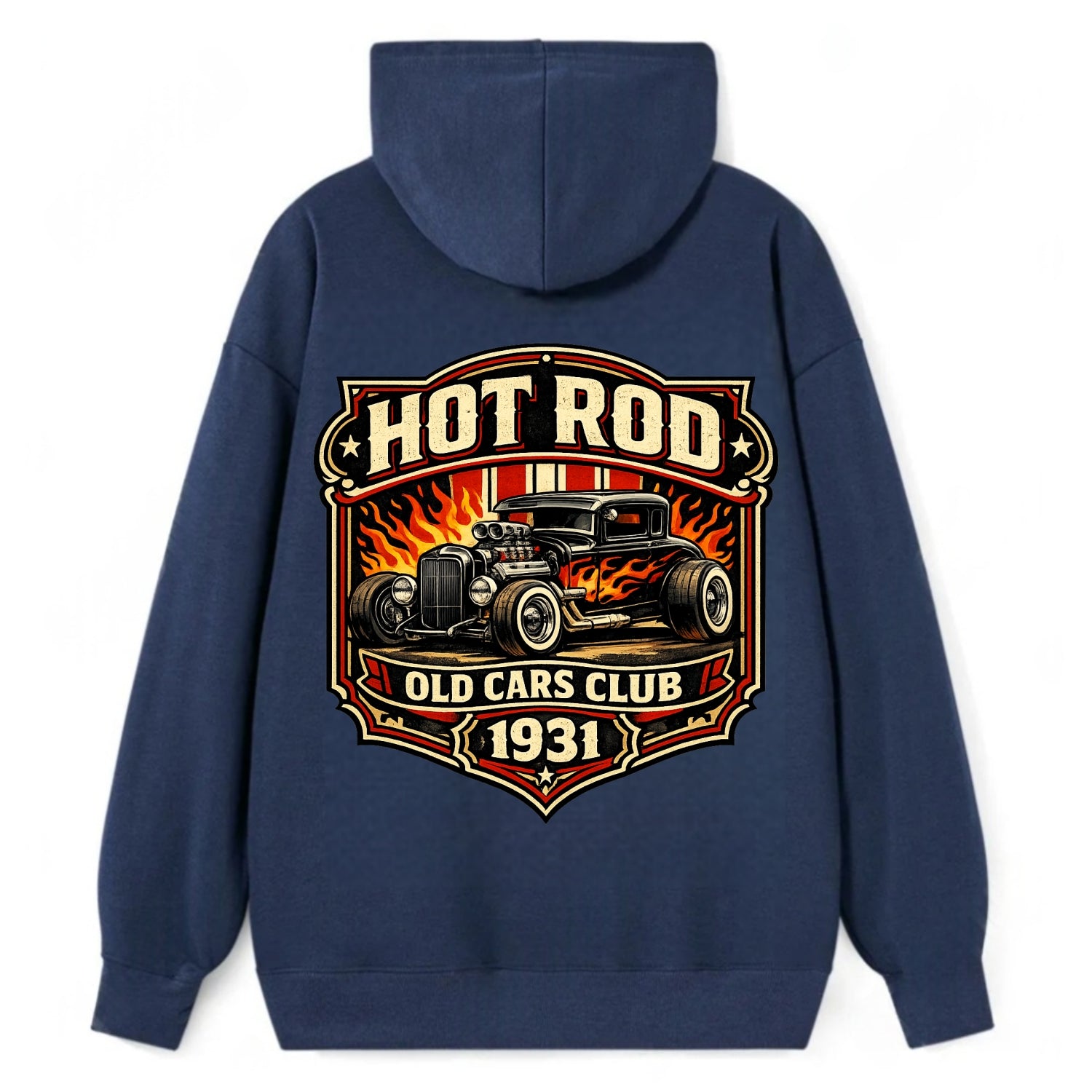 Hot Rod Club 1931 - Classic Pullover Hoodie - Navy