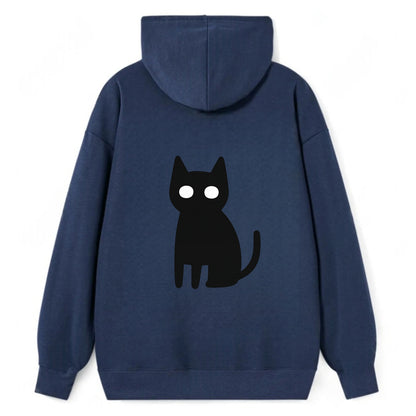 YOU MUST EMBRACE THE VOID | Black cat st - Classic Pullover Hoodie - Navy