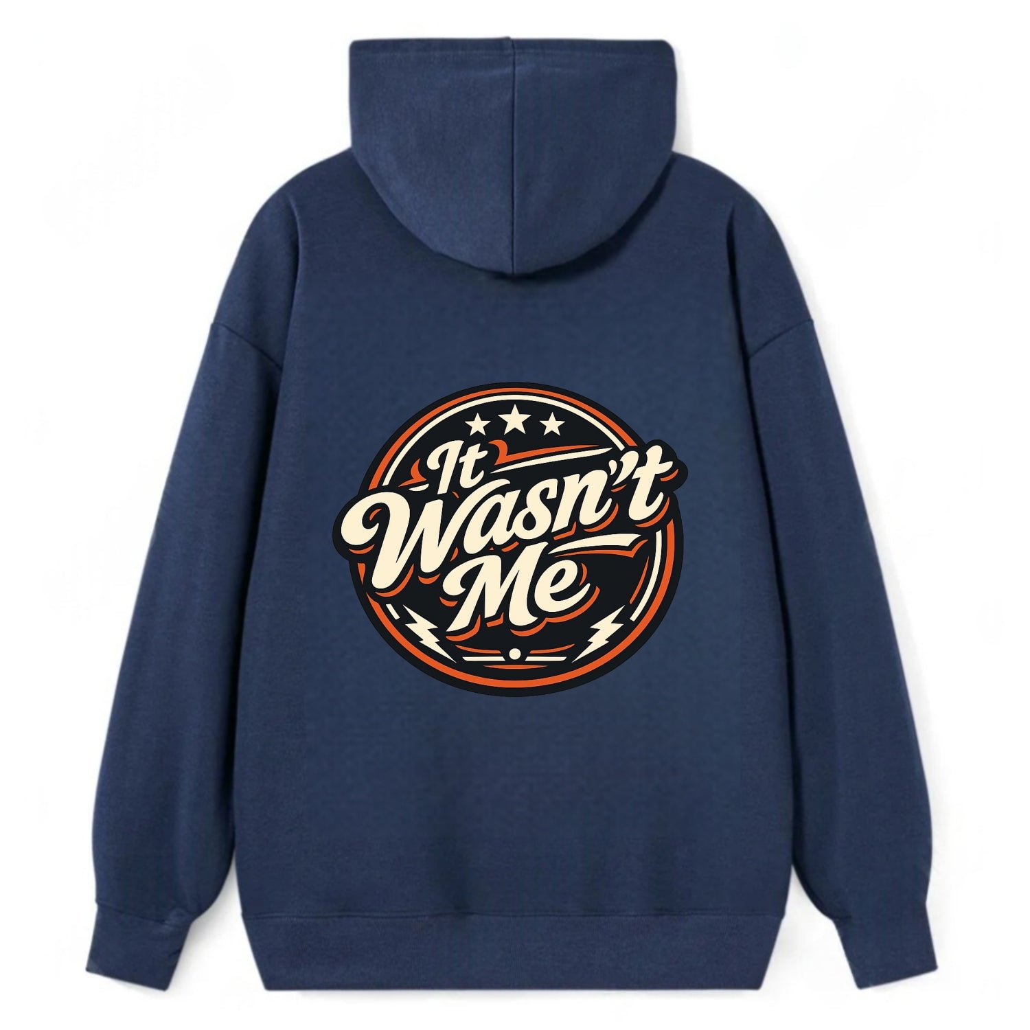 Unapologetic Rebel Emblem - Classic Pullover Hoodie - Navy
