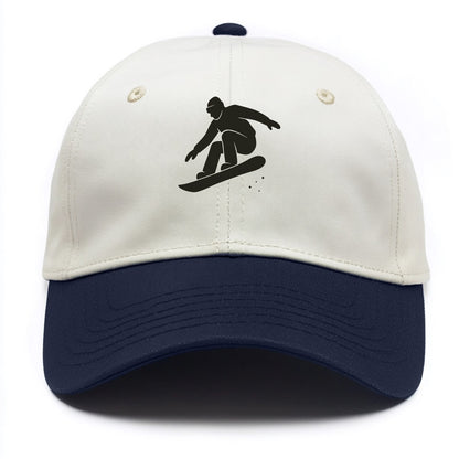 Snowboarder catching air off a jump - Two Tone Cap - Navy