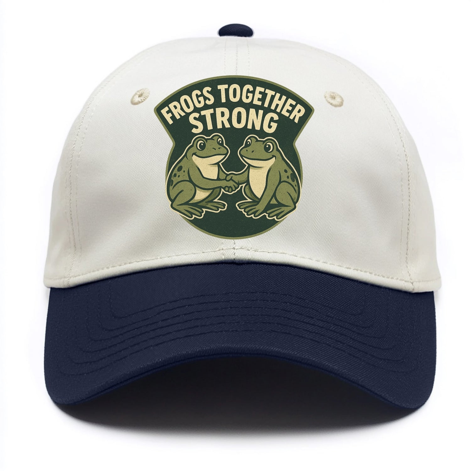 Frogs Together Strong 3 - Two Tone Cap - Navy