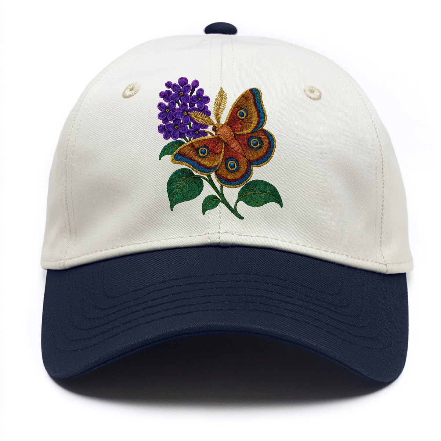 Polyphemus Moth - Two Tone Cap - Navy