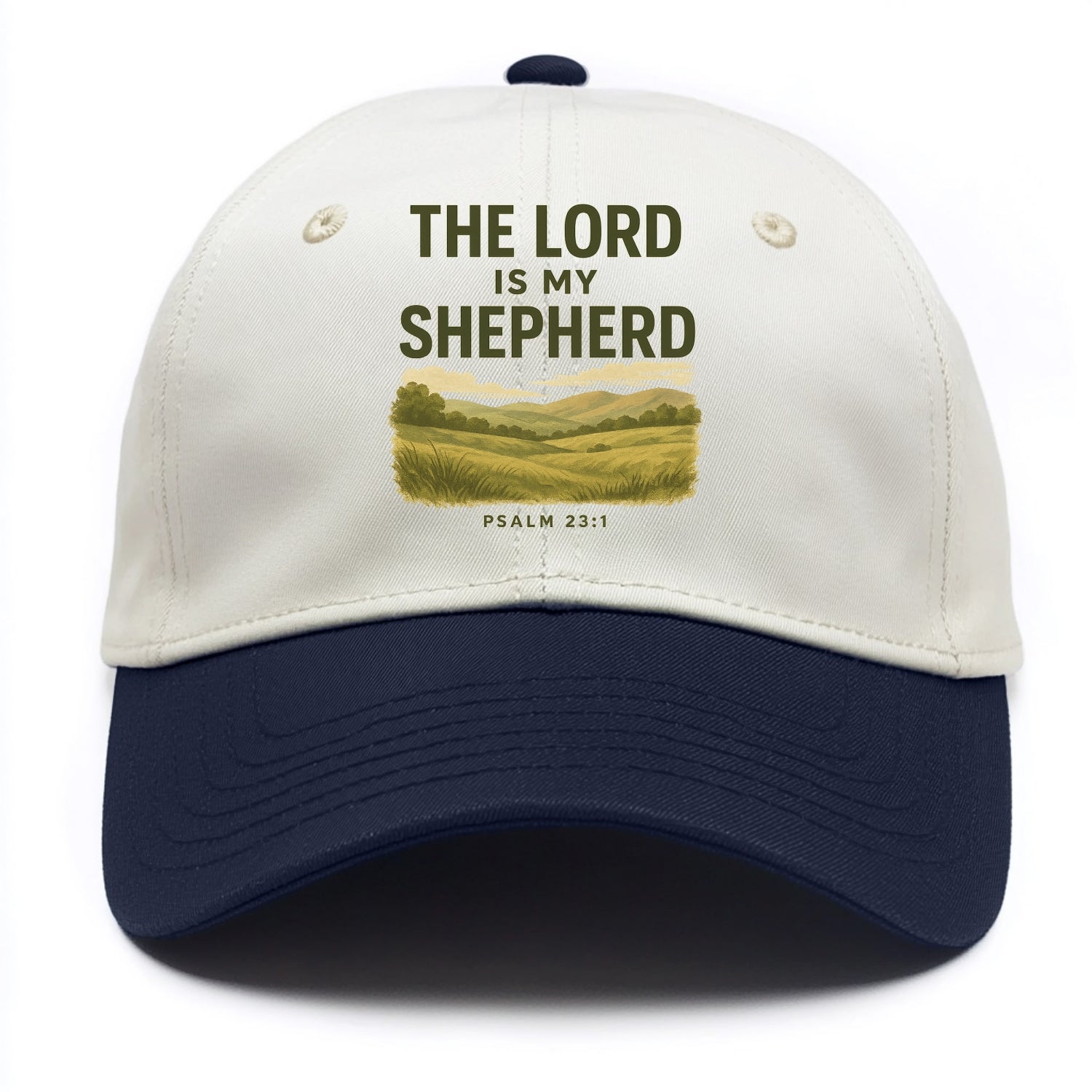 Psalm 23:1 Meadow - Two Tone Cap - Navy
