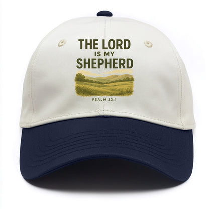 Psalm 23:1 Meadow - Two Tone Cap - Navy