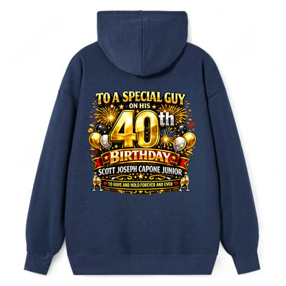 Special 40th Birthday - Classic Pullover Hoodie - Navy