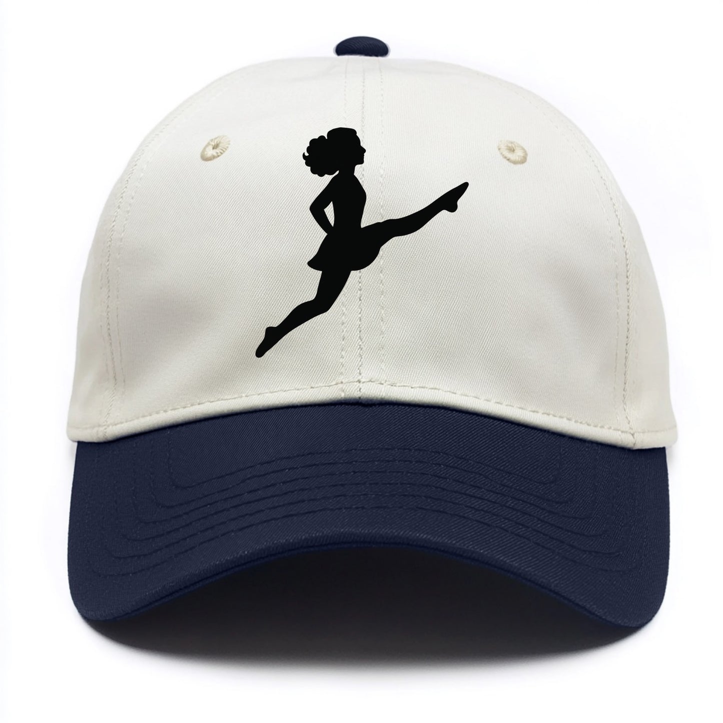Irish step dancer Riverdance leap - Two Tone Cap - Navy