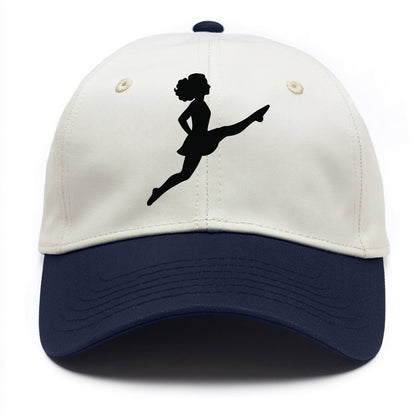 Irish step dancer Riverdance leap - Two Tone Cap - Navy