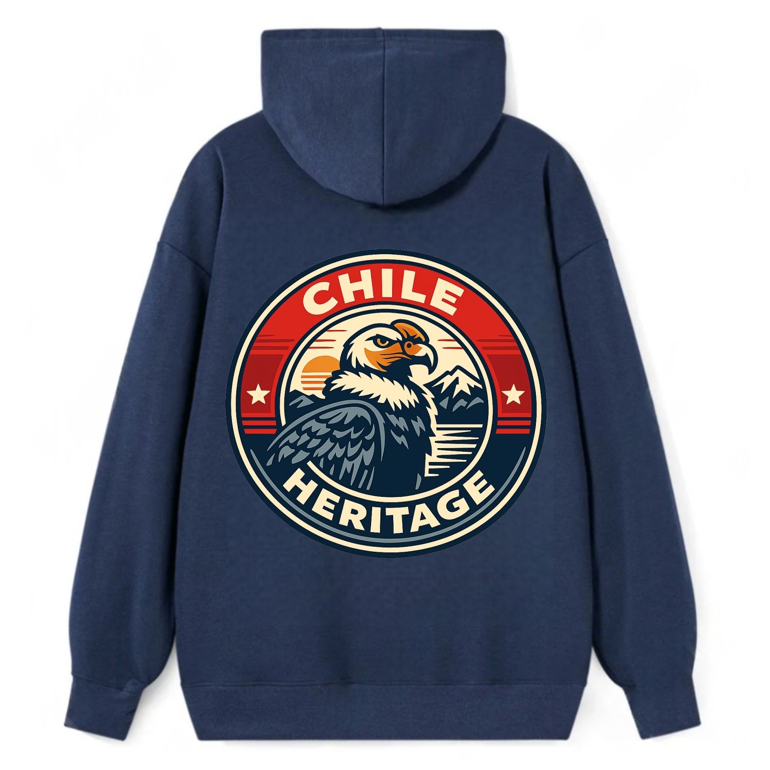Andean Spirit Emblem - Classic Pullover Hoodie - Navy